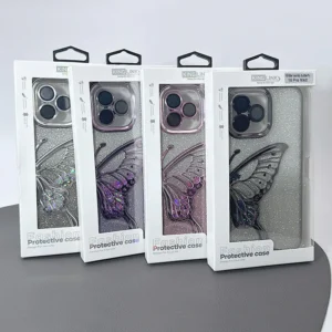 iPhone 16 6.1 Kinglink Glitter Sandy Butterfly case